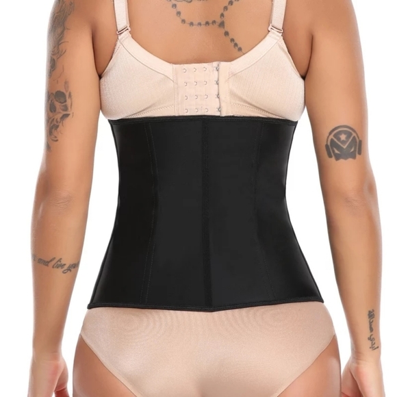 9 steel bones Trainer Waist Latex corset - Picture 3 of 3